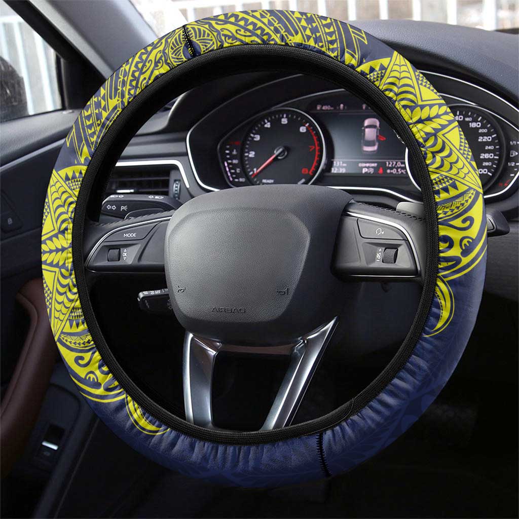 Tokelau Classic Ngatu Motifs Steering Wheel Cover LT03 - Polynesian Pride