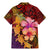 Hawaiian Hibiscus Turtle Tribal Polynesian Pattern Family Matching Mermaid Dress and Hawaiian Shirt Colorful Color
