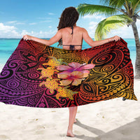 Hawaiian Hibiscus Turtle Tribal Polynesian Pattern Sarong Colorful Color LT03 - Polynesian Pride