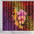 Hawaiian Hibiscus Turtle Tribal Polynesian Pattern Shower Curtain Colorful Color