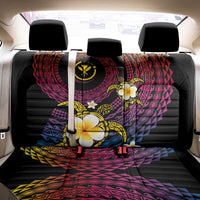Hawaiian Plumeria Turtle Tribal Spiral Polynesian Tattoo Back Car Seat Cover Fanciful Color LT03 - Polynesian Pride