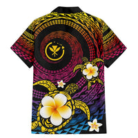 Hawaiian Plumeria Turtle Tribal Spiral Polynesian Tattoo Family Matching Mermaid Dress and Hawaiian Shirt Fanciful Color LT03 - Polynesian Pride