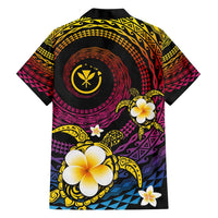 Hawaiian Plumeria Turtle Tribal Spiral Polynesian Tattoo Hawaiian Shirt Fanciful Color LT03 - Polynesian Pride
