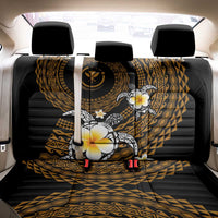 Hawaiian Plumeria Turtle Tribal Spiral Polynesian Tattoo Back Car Seat Cover Gold Color LT03 - Polynesian Pride
