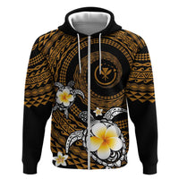 Hawaiian Plumeria Turtle Tribal Spiral Polynesian Tattoo Hoodie Gold Color LT03 Zip Hoodie Gold - Polynesian Pride