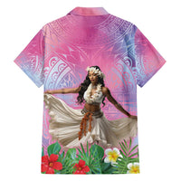 Woman Polynesian Tattoos Family Matching Tank Maxi Dress and Hawaiian Shirt Tropical Flower - Sweets Vibrant Color LT03 - Polynesian Pride