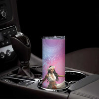 Woman Polynesian Tattoos Skinny Tumbler Tropical Flower - Sweets Vibrant Color LT03 - Polynesian Pride