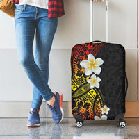 Plumeria Luggage Cover Polynesian Tribal Frangipani Sunset LT03 - Polynesian Pride