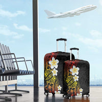 Plumeria Luggage Cover Polynesian Tribal Frangipani Sunset LT03 - Polynesian Pride