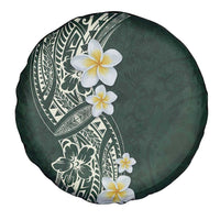 Plumeria Spare Tire Cover Polynesian Tribal Frangipani Green LT03 - Polynesian Pride