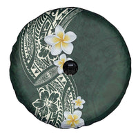 Plumeria Spare Tire Cover Polynesian Tribal Frangipani Green LT03 - Polynesian Pride