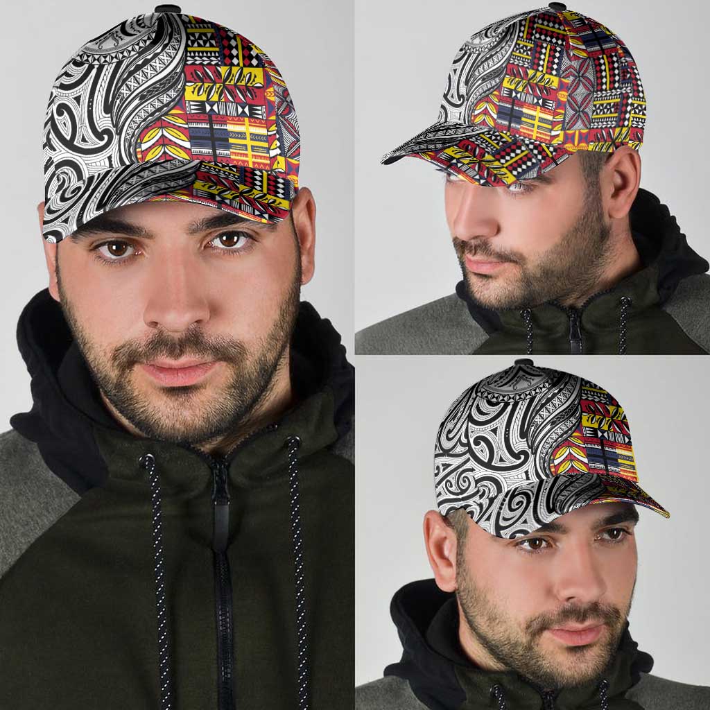 Niue Hiapo and Maori Decoration Tattoos Classic Cap - Polynesian Pride