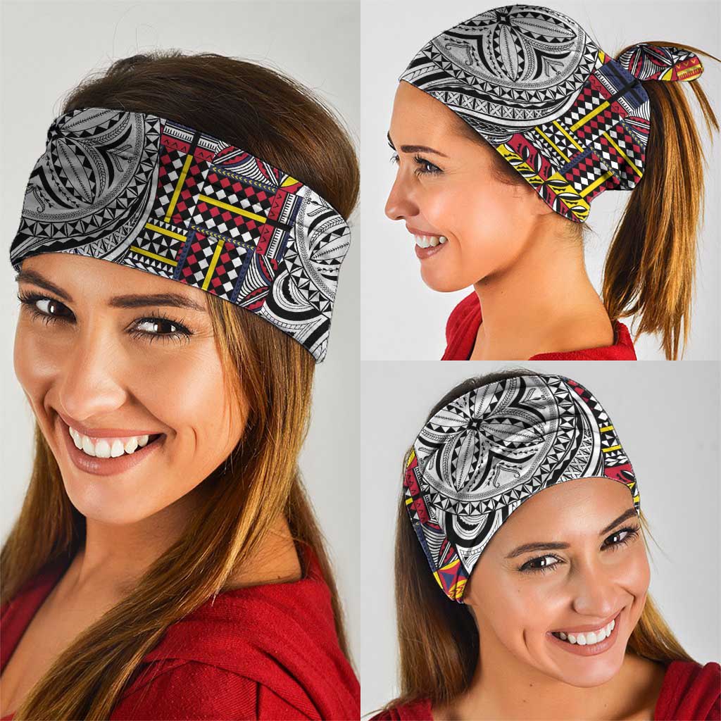 Niue Hiapo and Maori Decoration Tattoos Neck Gaiter - Polynesian Pride