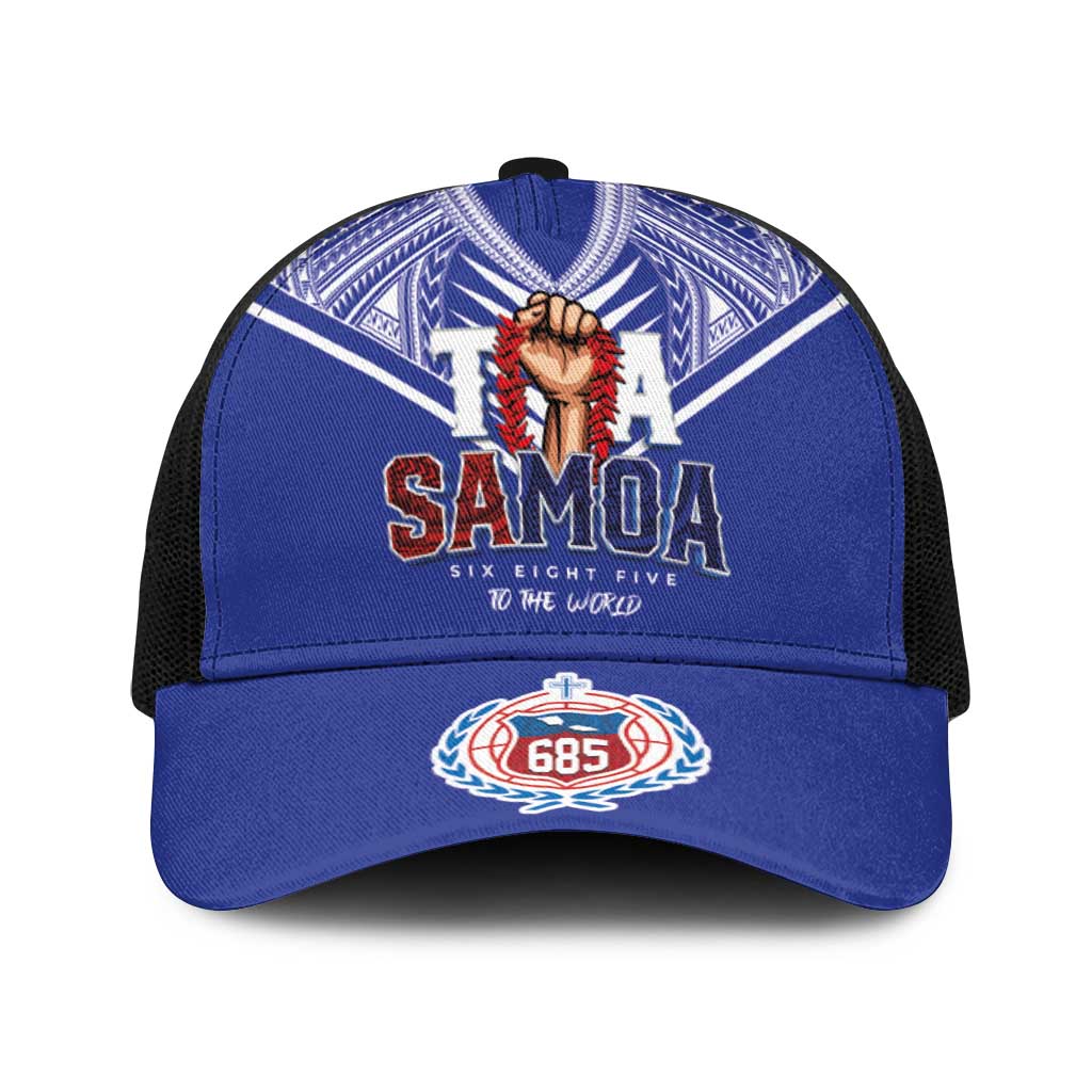 Toa Samoa Rugby Baseball Net Cap Six Eight Five to The World - Polynesian Pride