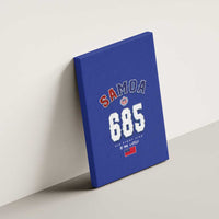 Toa Samoa Rugby Canvas Wall Art Six Eight Five to The World