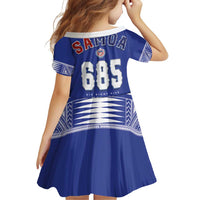 Toa Samoa Rugby Family Matching Off Shoulder Short Dress and Hawaiian Shirt Six Eight Five to The World LT03 - Polynesian Pride