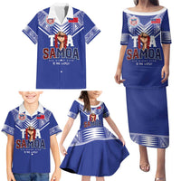 Toa Samoa Rugby Family Matching Puletasi and Hawaiian Shirt Six Eight Five to The World LT03 - Polynesian Pride