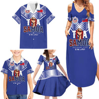 Toa Samoa Rugby Family Matching Summer Maxi Dress and Hawaiian Shirt Six Eight Five to The World LT03 - Polynesian Pride
