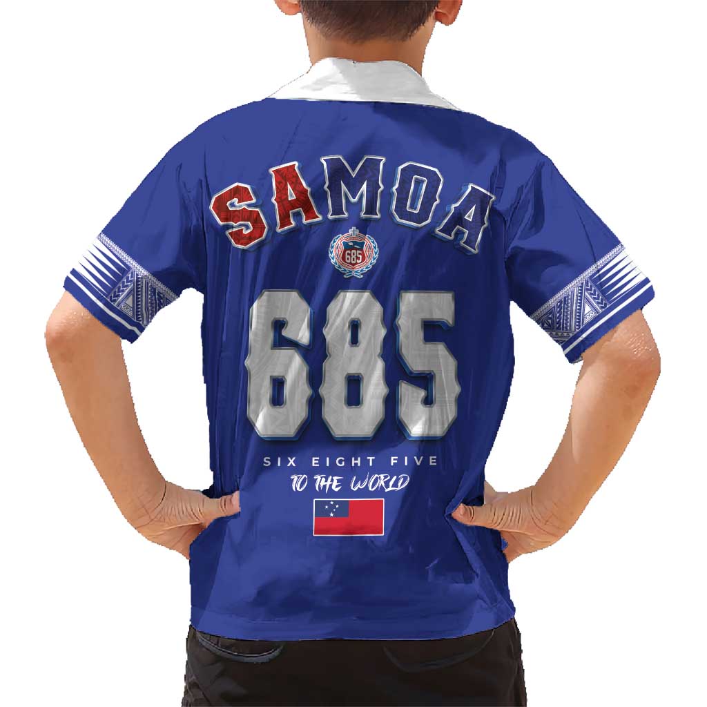 Toa Samoa Rugby Kid Hawaiian Shirt Six Eight Five to The World