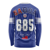 Toa Samoa Rugby Long Sleeve Shirt Six Eight Five to The World LT03 - Polynesian Pride