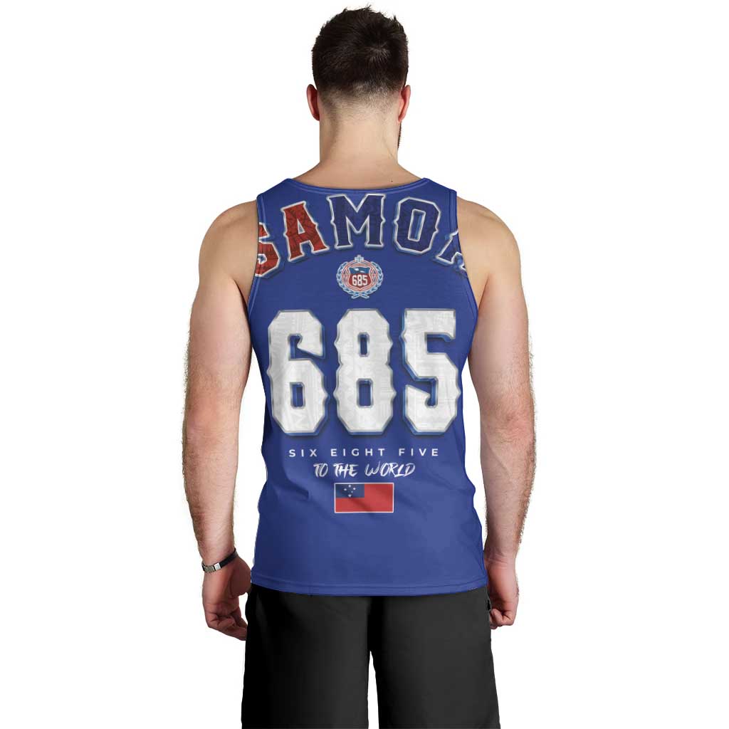 Toa Samoa Rugby Men Tank Top Six Eight Five to The World LT03 - Polynesian Pride