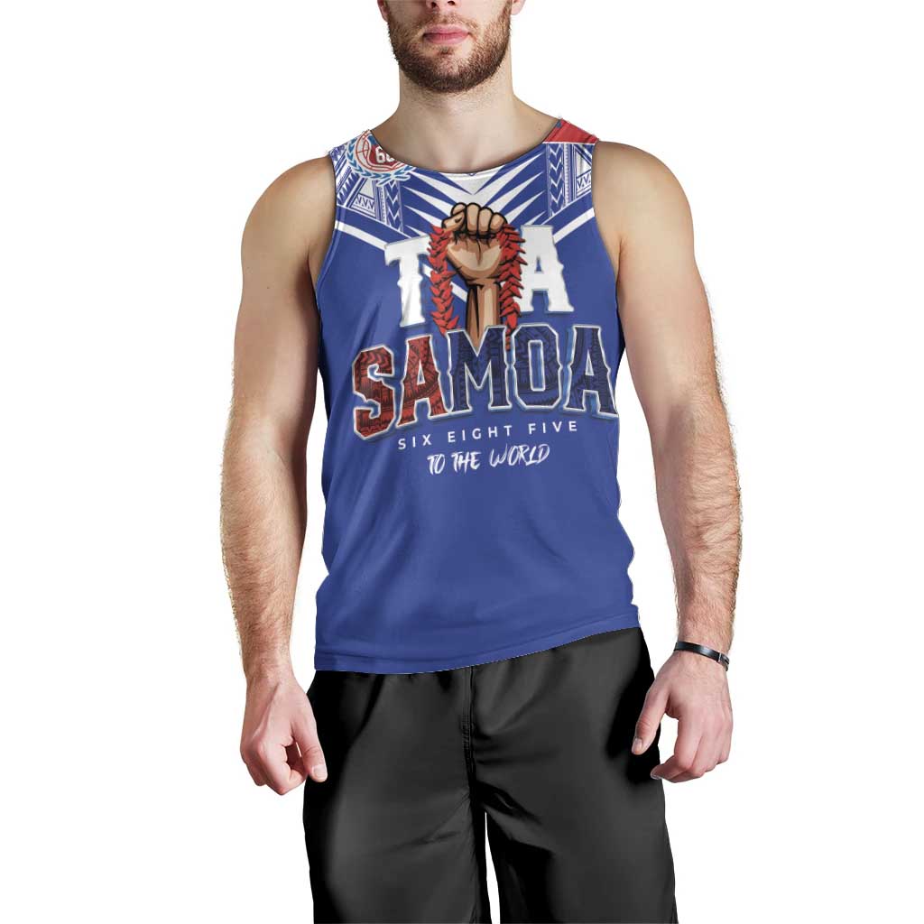 Toa Samoa Rugby Men Tank Top Six Eight Five to The World LT03 - Polynesian Pride