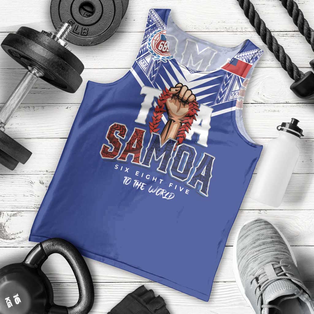 Toa Samoa Rugby Men Tank Top Six Eight Five to The World LT03 - Polynesian Pride