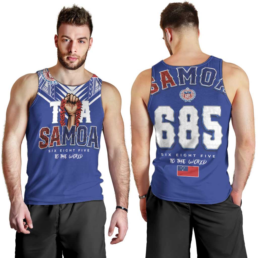 Toa Samoa Rugby Men Tank Top Six Eight Five to The World LT03 - Polynesian Pride