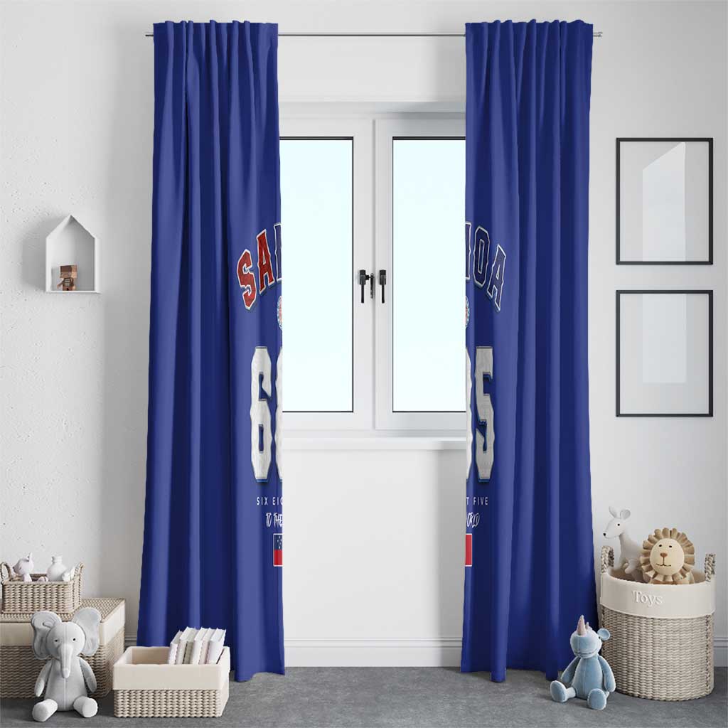 Toa Samoa Rugby Window Curtain Six Eight Five to The World