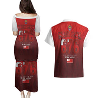 Mate Ma'a Tonga Rugby Couples Matching Puletasi and Hawaiian Shirt Six Seven Six to The World LT03 - Polynesian Pride