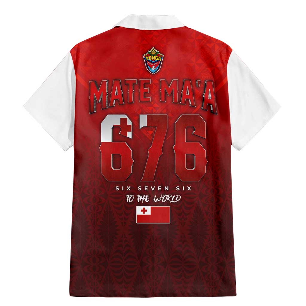 Mate Ma'a Tonga Rugby Family Matching Mermaid Dress and Hawaiian Shirt Six Seven Six to The World LT03 - Polynesian Pride