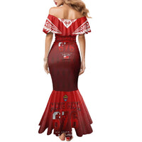 Mate Ma'a Tonga Rugby Family Matching Mermaid Dress and Hawaiian Shirt Six Seven Six to The World LT03 - Polynesian Pride