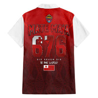 Mate Ma'a Tonga Rugby Family Matching Off Shoulder Short Dress and Hawaiian Shirt Six Seven Six to The World LT03 - Polynesian Pride