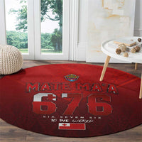 Mate Ma'a Tonga Rugby Round Carpet Six Seven Six to The World LT03 - Polynesian Pride