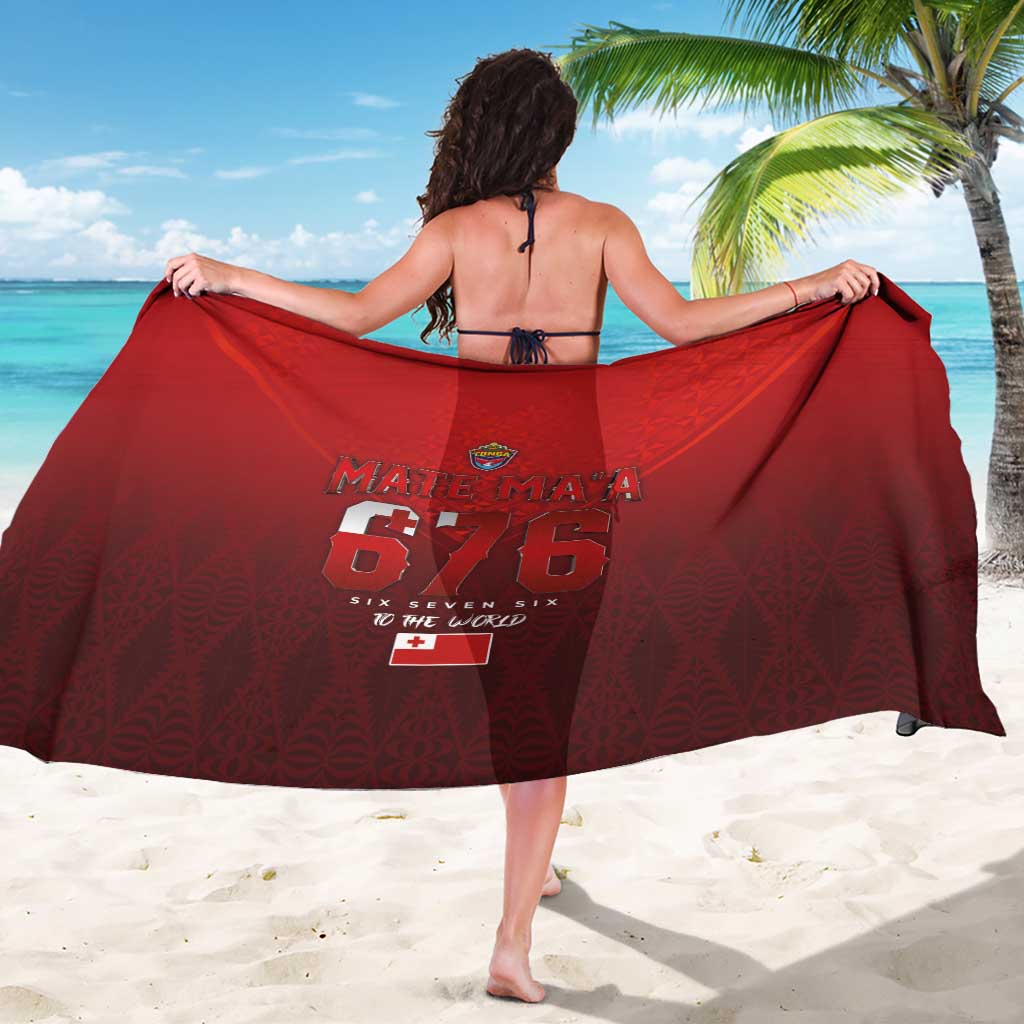 Mate Ma'a Tonga Rugby Sarong Six Seven Six to The World LT03 - Polynesian Pride