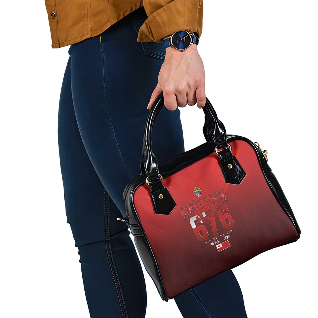 Mate Ma'a Tonga Rugby Shoulder Handbag Six Seven Six to The World LT03 - Polynesian Pride