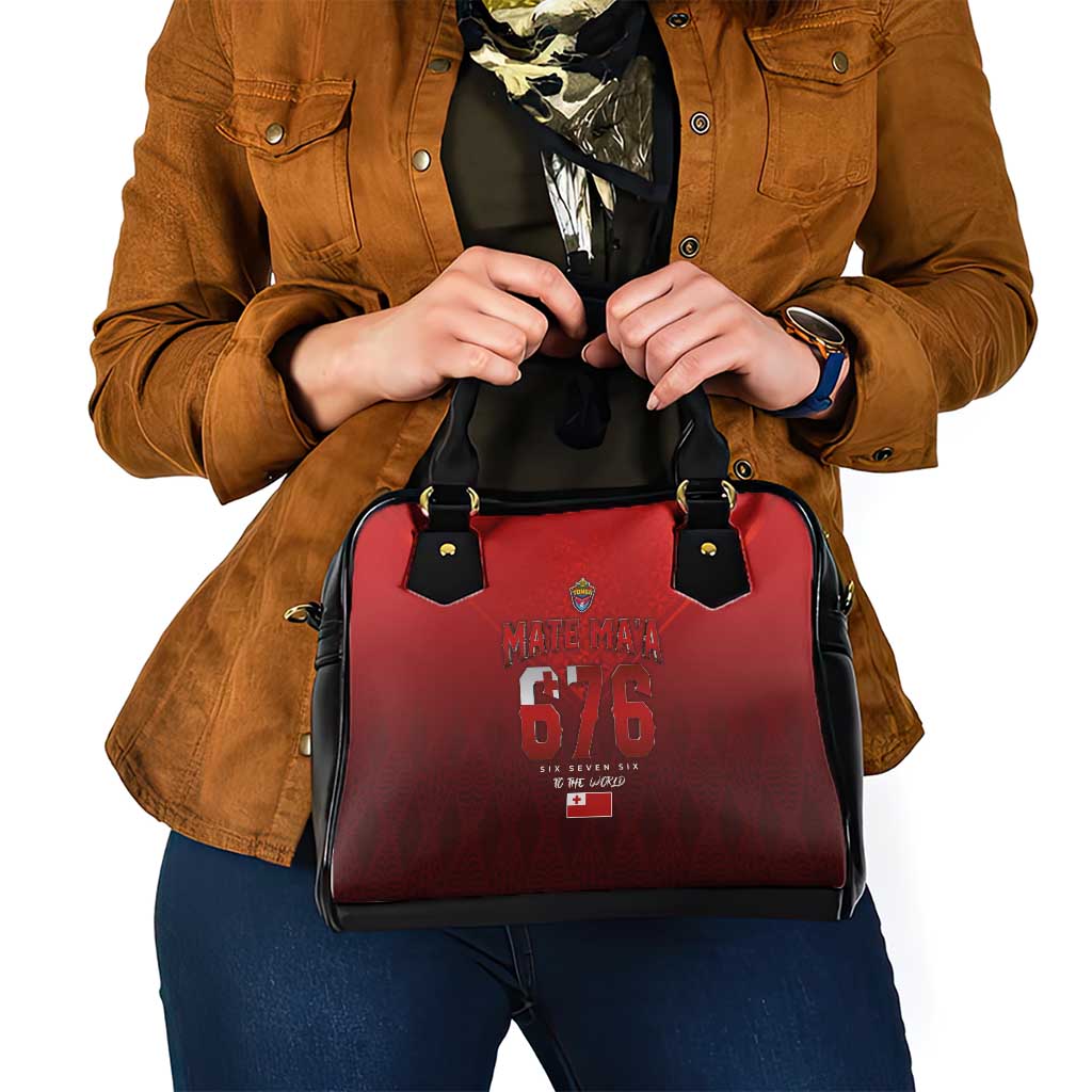 Mate Ma'a Tonga Rugby Shoulder Handbag Six Seven Six to The World LT03 - Polynesian Pride
