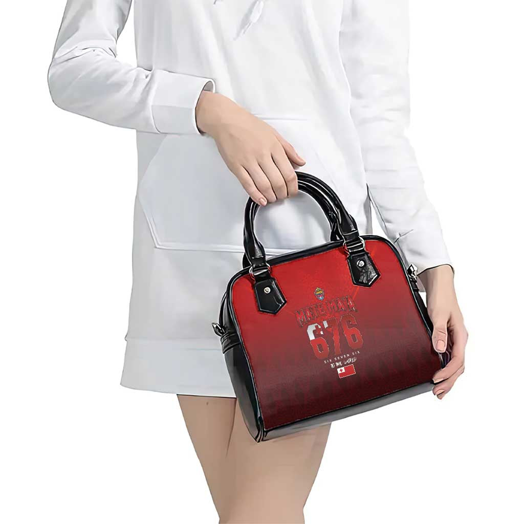 Mate Ma'a Tonga Rugby Shoulder Handbag Six Seven Six to The World LT03 - Polynesian Pride