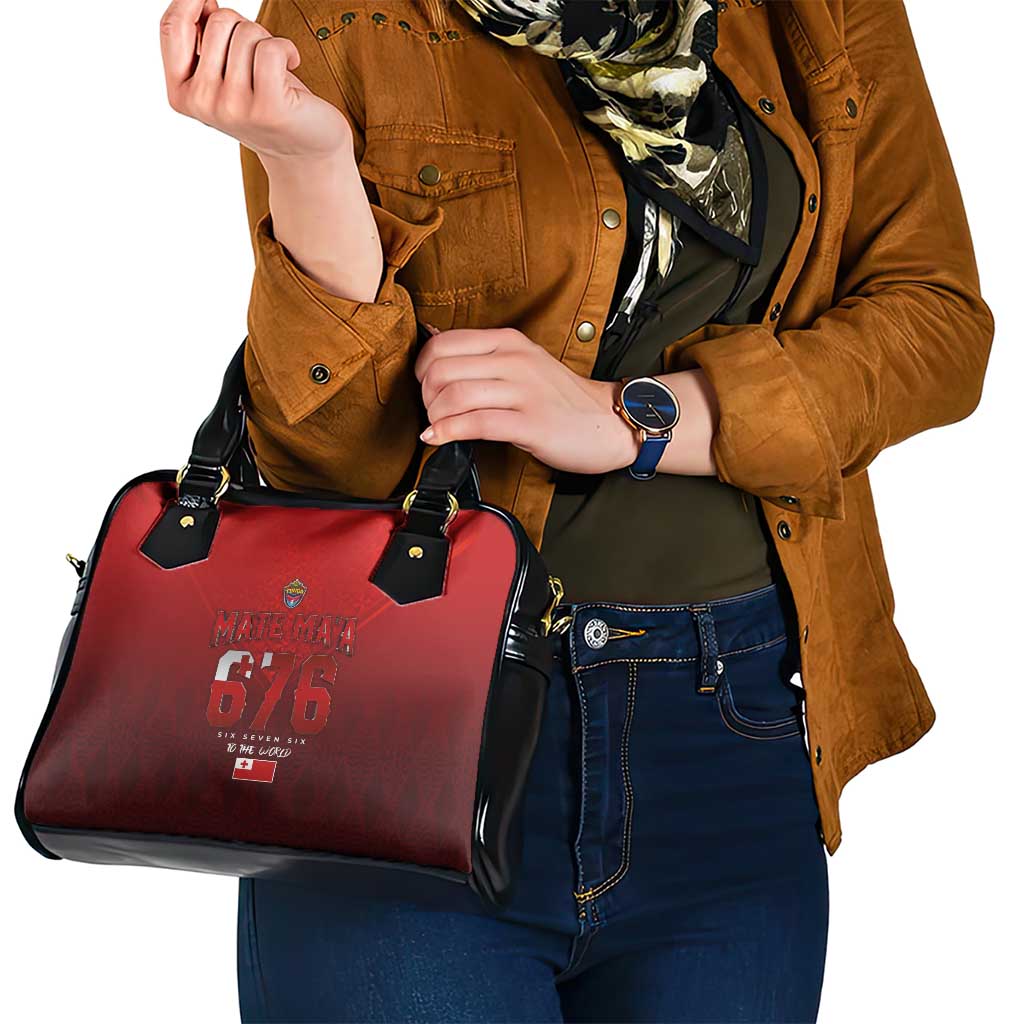Mate Ma'a Tonga Rugby Shoulder Handbag Six Seven Six to The World LT03 - Polynesian Pride