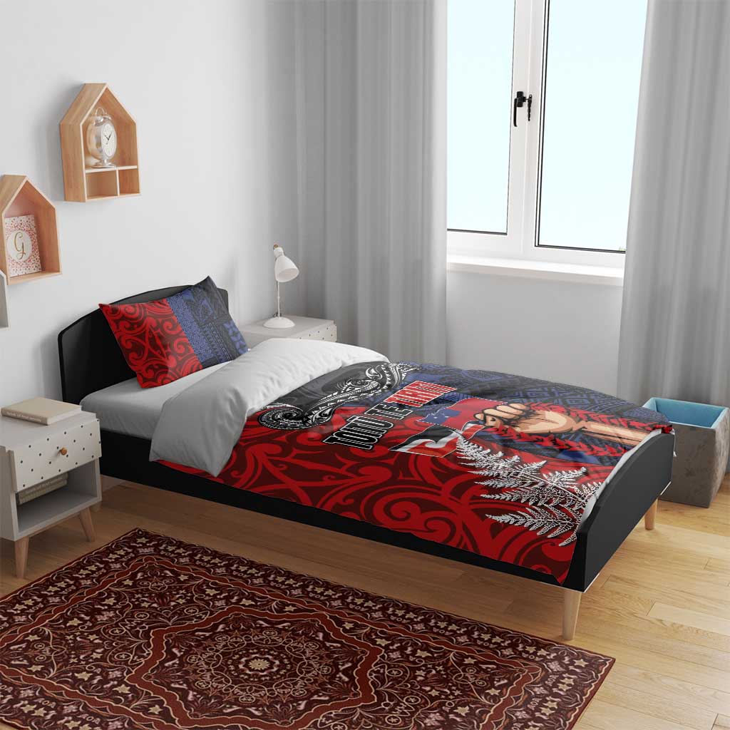 Aotearoa and Samoa Toitu Te Tiriti Bedding Set Honour the Treaty - Te Tiriti Is Us