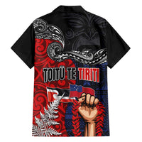 Aotearoa and Samoa Toitu Te Tiriti Family Matching Tank Maxi Dress and Hawaiian Shirt Honour the Treaty - Te Tiriti Is Us LT03 - Polynesian Pride
