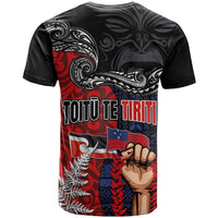 Aotearoa and Samoa Toitu Te Tiriti T Shirt Honour the Treaty - Te Tiriti Is Us LT03 - Polynesian Pride