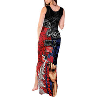 Aotearoa and Samoa Toitu Te Tiriti Tank Maxi Dress Honour the Treaty - Te Tiriti Is Us LT03 - Polynesian Pride