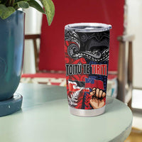 Aotearoa and Samoa Toitu Te Tiriti Tumbler Cup Honour the Treaty - Te Tiriti Is Us LT03 - Polynesian Pride
