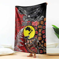 Aotearoa and Australia Toitu Te Tiriti Blanket Honour the Treaty - Te Tiriti Is Us LT03 - Polynesian Pride