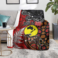Aotearoa and Australia Toitu Te Tiriti Blanket Honour the Treaty - Te Tiriti Is Us LT03 - Polynesian Pride
