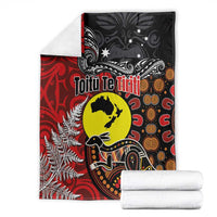 Aotearoa and Australia Toitu Te Tiriti Blanket Honour the Treaty - Te Tiriti Is Us LT03 - Polynesian Pride