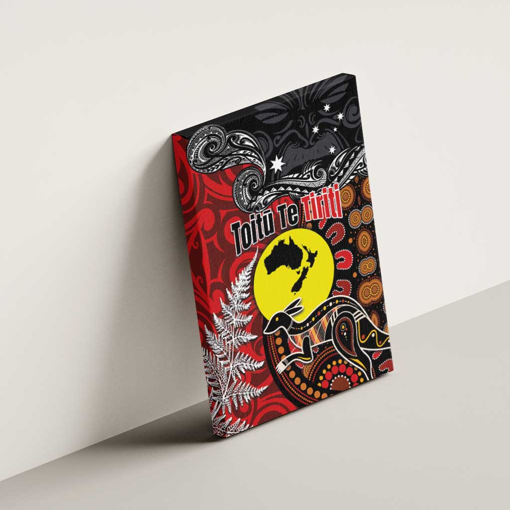 Aotearoa and Australia Toitu Te Tiriti Canvas Wall Art Honour the Treaty - Te Tiriti Is Us LT03 - Polynesian Pride