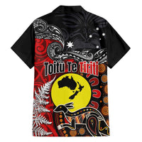 Aotearoa and Australia Toitu Te Tiriti Family Matching Summer Maxi Dress and Hawaiian Shirt Honour the Treaty - Te Tiriti Is Us LT03 - Polynesian Pride