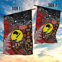 Aotearoa and Australia Toitu Te Tiriti Garden Flag Honour the Treaty - Te Tiriti Is Us LT03 - Polynesian Pride
